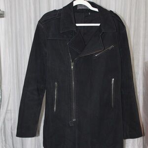 IKKS Pure Edition Black Asymmetrical Zip Jacket.  Sz. XL